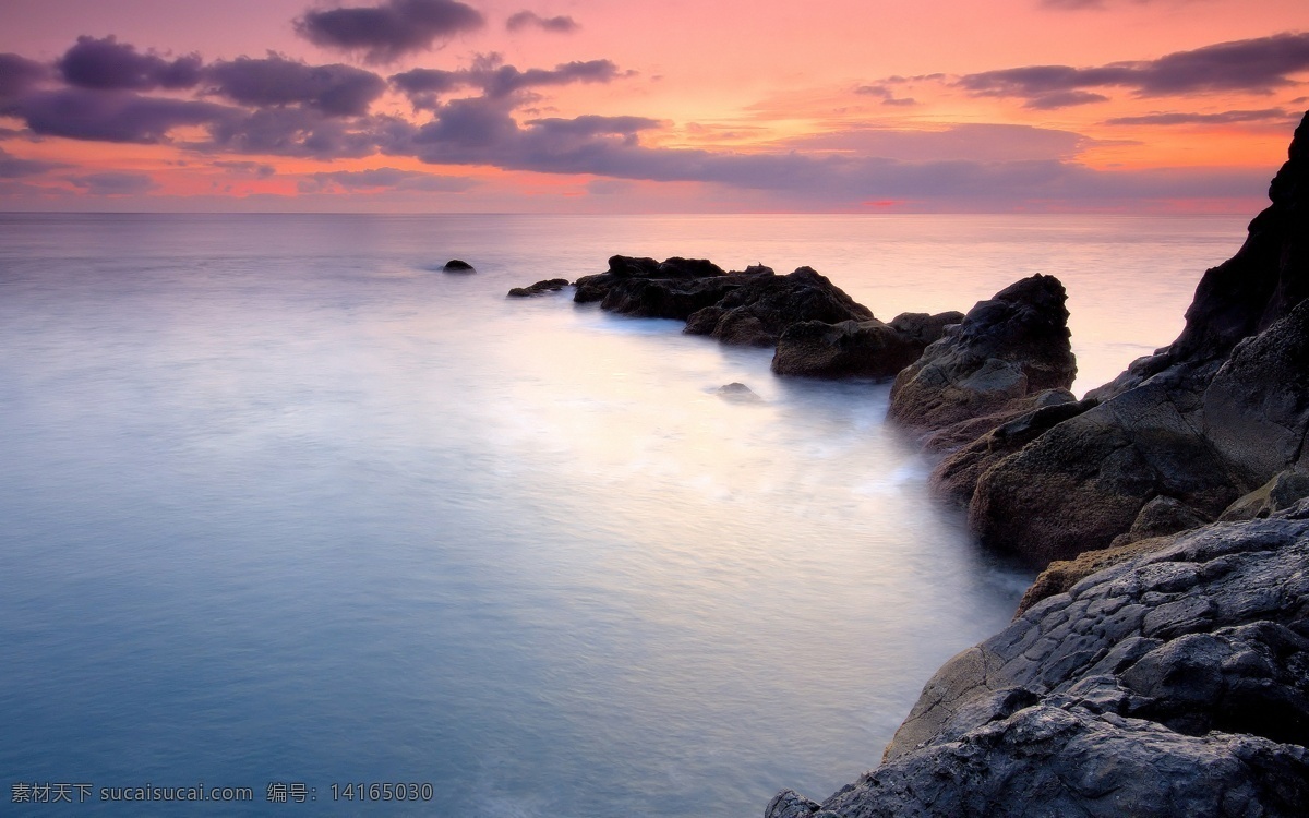 傍晚海边风景 海边风景 自然风景 风景壁纸 海滩 沙滩 傍晚 礁石 海边 风景 系列 二 自然景观