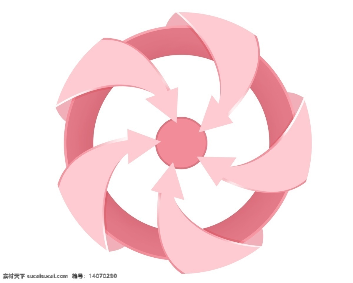 圆形 装饰 箭头 插图 红色圆心 粉色箭头 箭头插图 简约的装饰 立体装饰 卡通图案 箭头设计