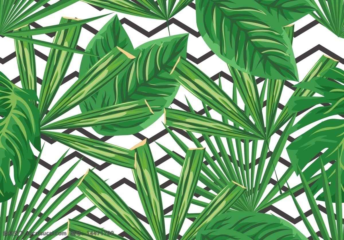 绿色 叶子 图案 背景 矢量 环保 矢量素材 树叶 植物