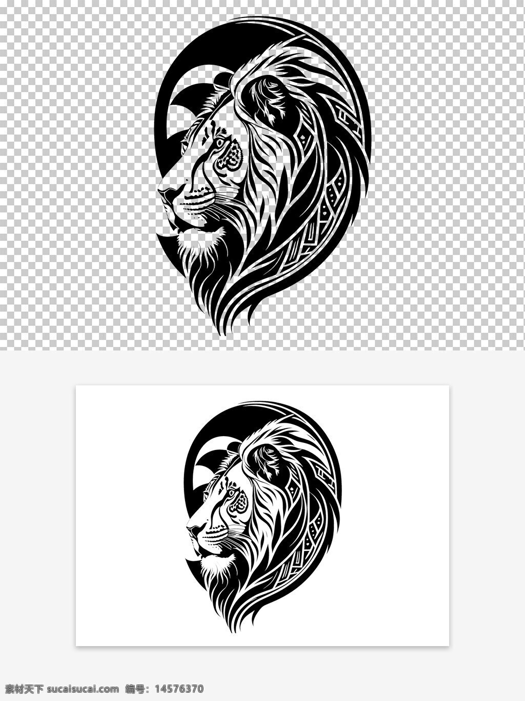 狮子头 手绘 线稿 雄狮 威武 对标 狮子 动物 笔刷 笔触