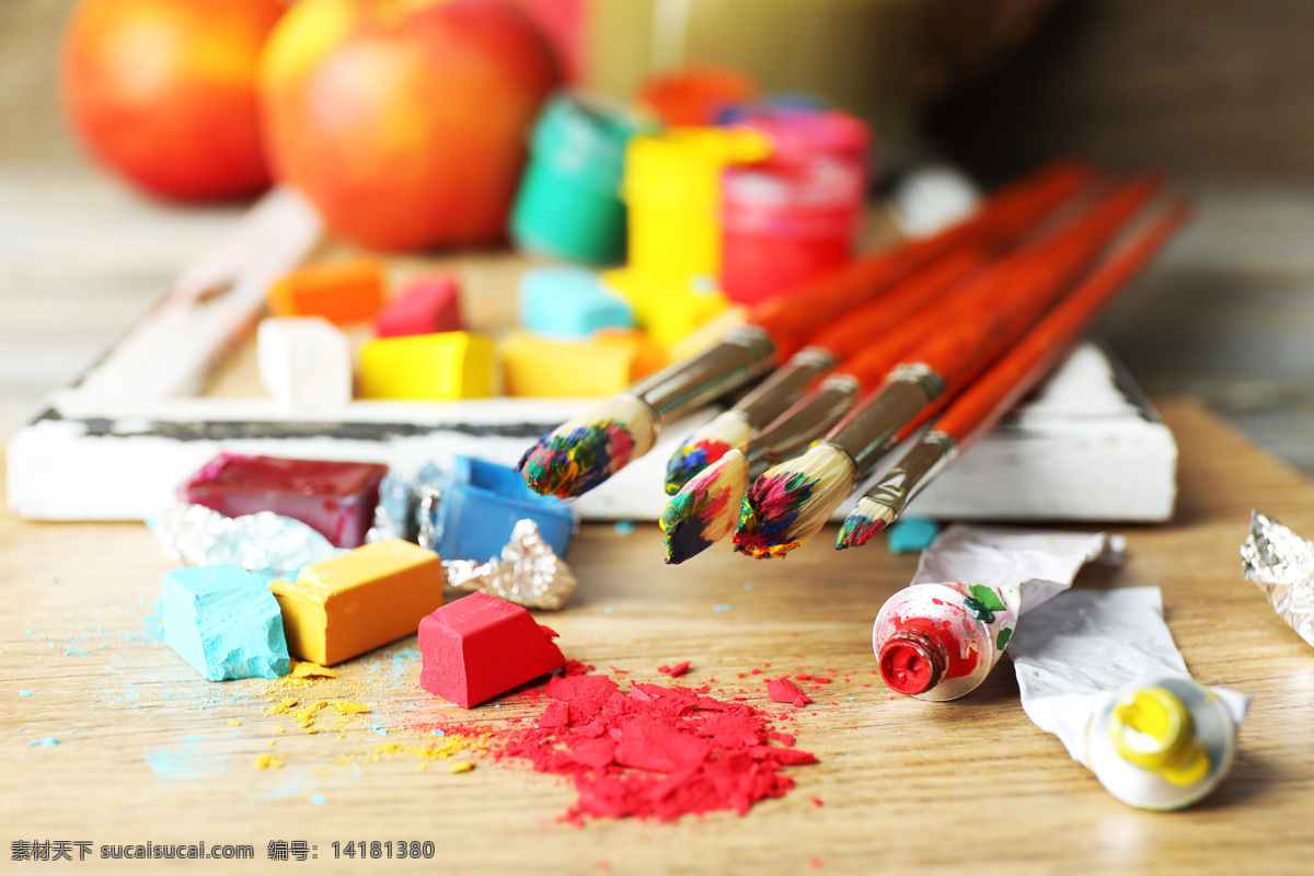 颜料画笔 美术画笔 色彩 彩色画笔 美术绘画 油画 美术 颜料 画笔 文化艺术