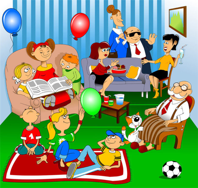 房间 里 庆祝 生日 彩色 喜庆 彩球 家庭庆生 气球