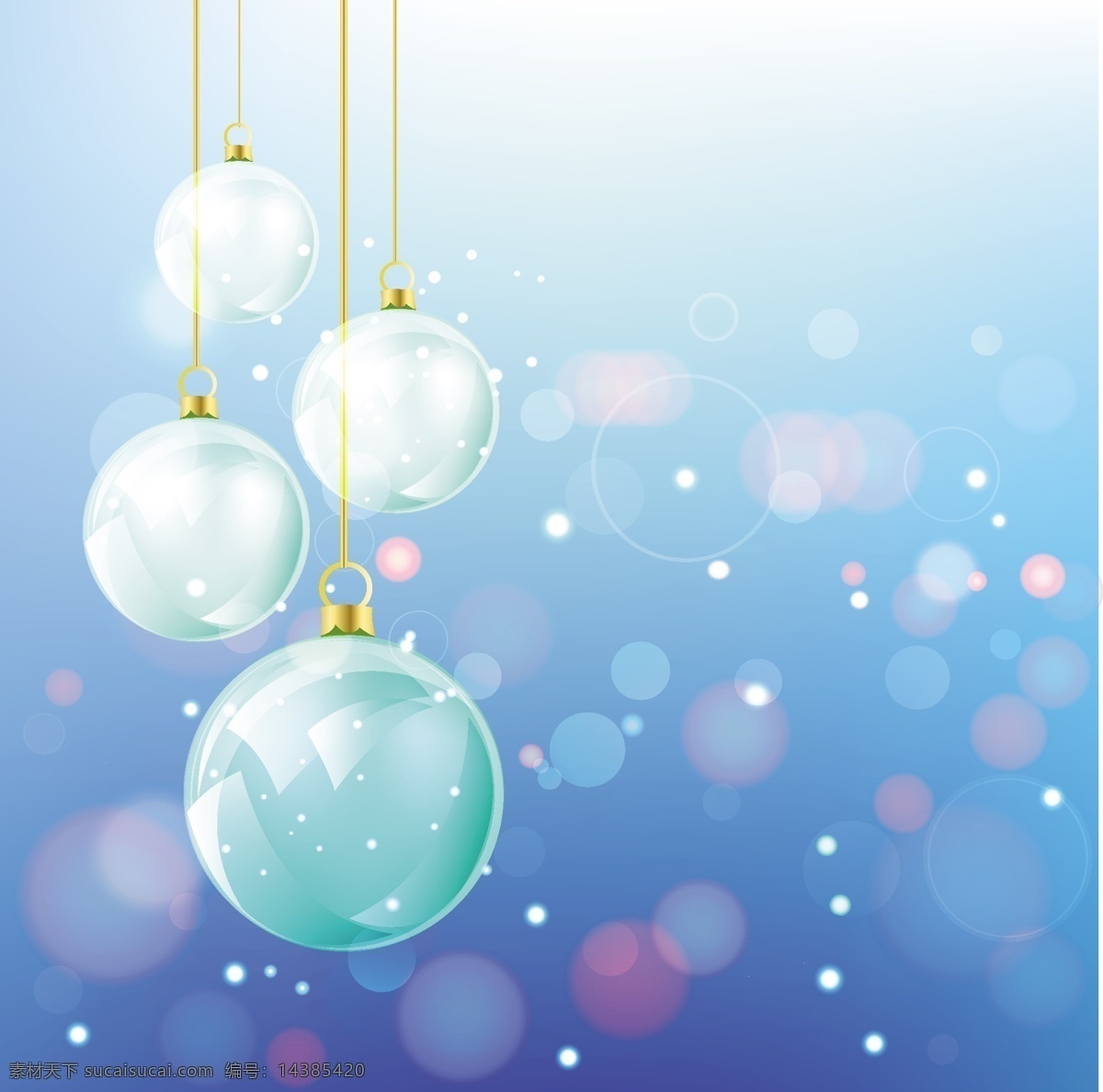 蓝色 光圈 矢量 球 吊球 蓝色光圈 蓝色背景 圣诞背景 矢量素材
