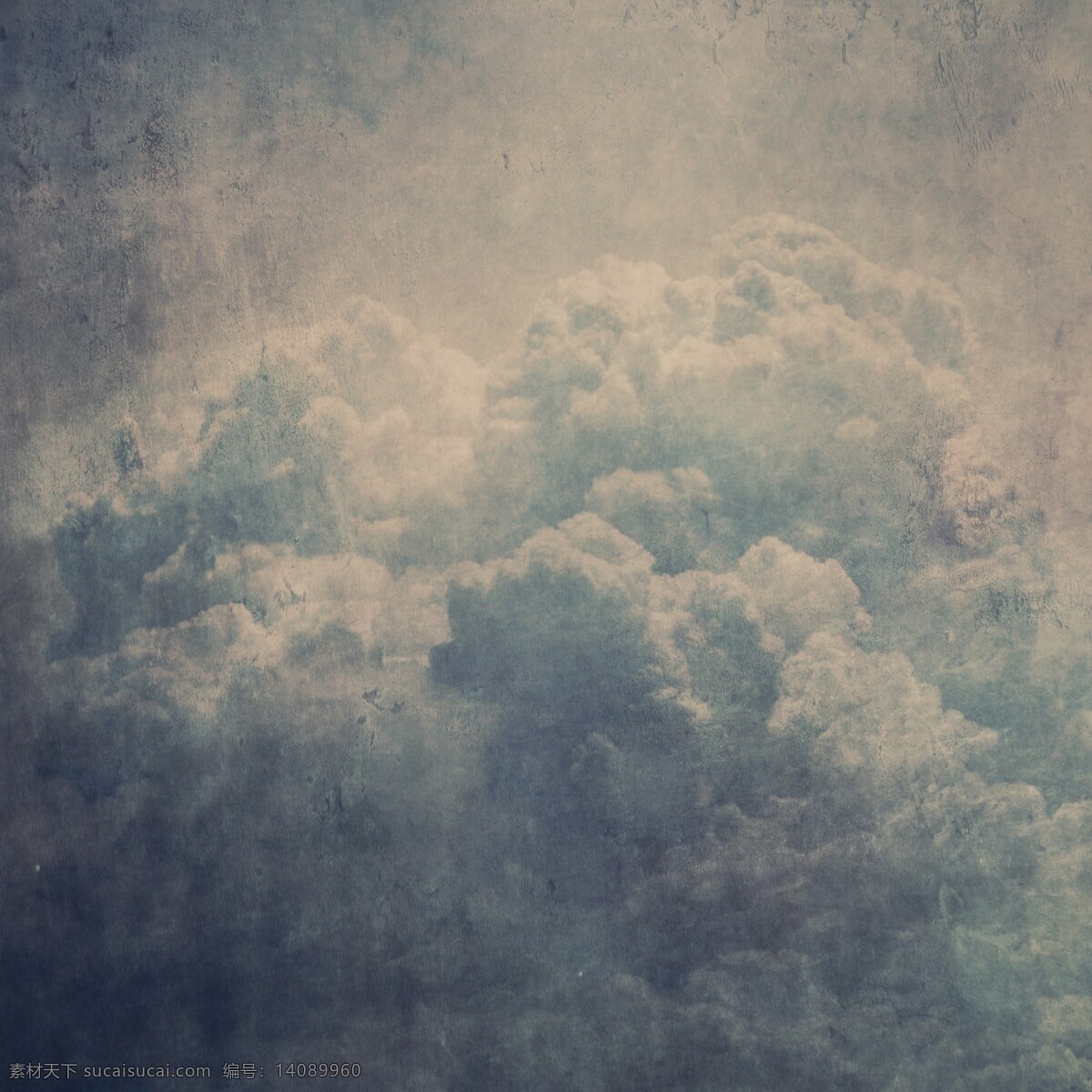 复古云朵背景 天空 复古 背景 云朵 天空云彩 自然景观 灰色