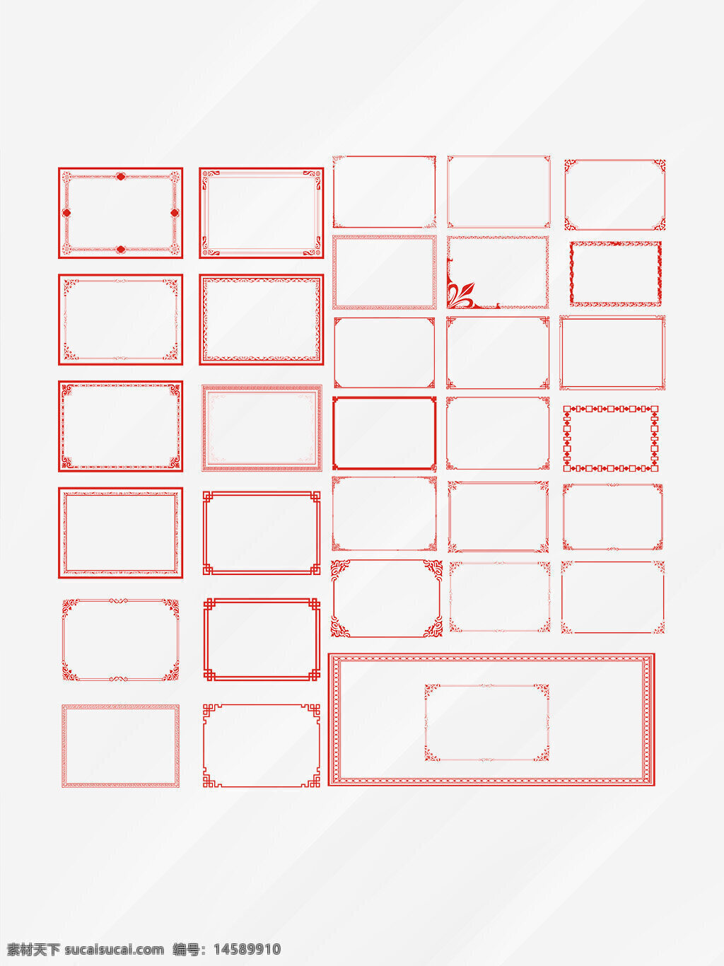 边框 红色 边界 复古 装饰图案 花纹 边缘 矩形 标签 古典 装饰框 边线 图案 工艺 样式