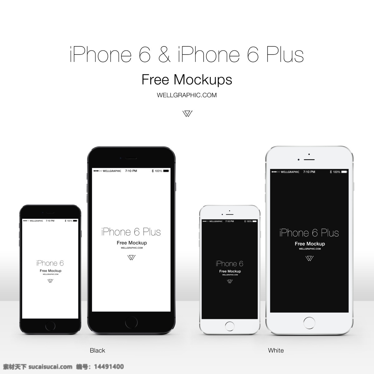 iphone6 源文件 分层 iphone iphone6s 黑色 白色 plus 现代科技 数码产品