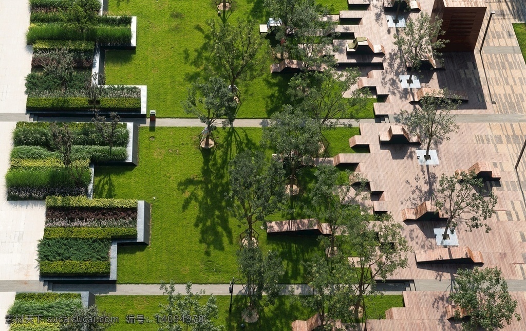 园林景观设计 园林设计 景观 植物种植设计 小型广场 园路 建筑园林 园林建筑