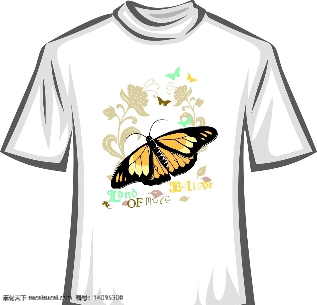 儿童卡通t恤 t恤衫 时尚 休闲 潮流元素 t恤印花 印花图案 运动 t恤衫设计 服装设计 蝴蝶 蝴蝶系列